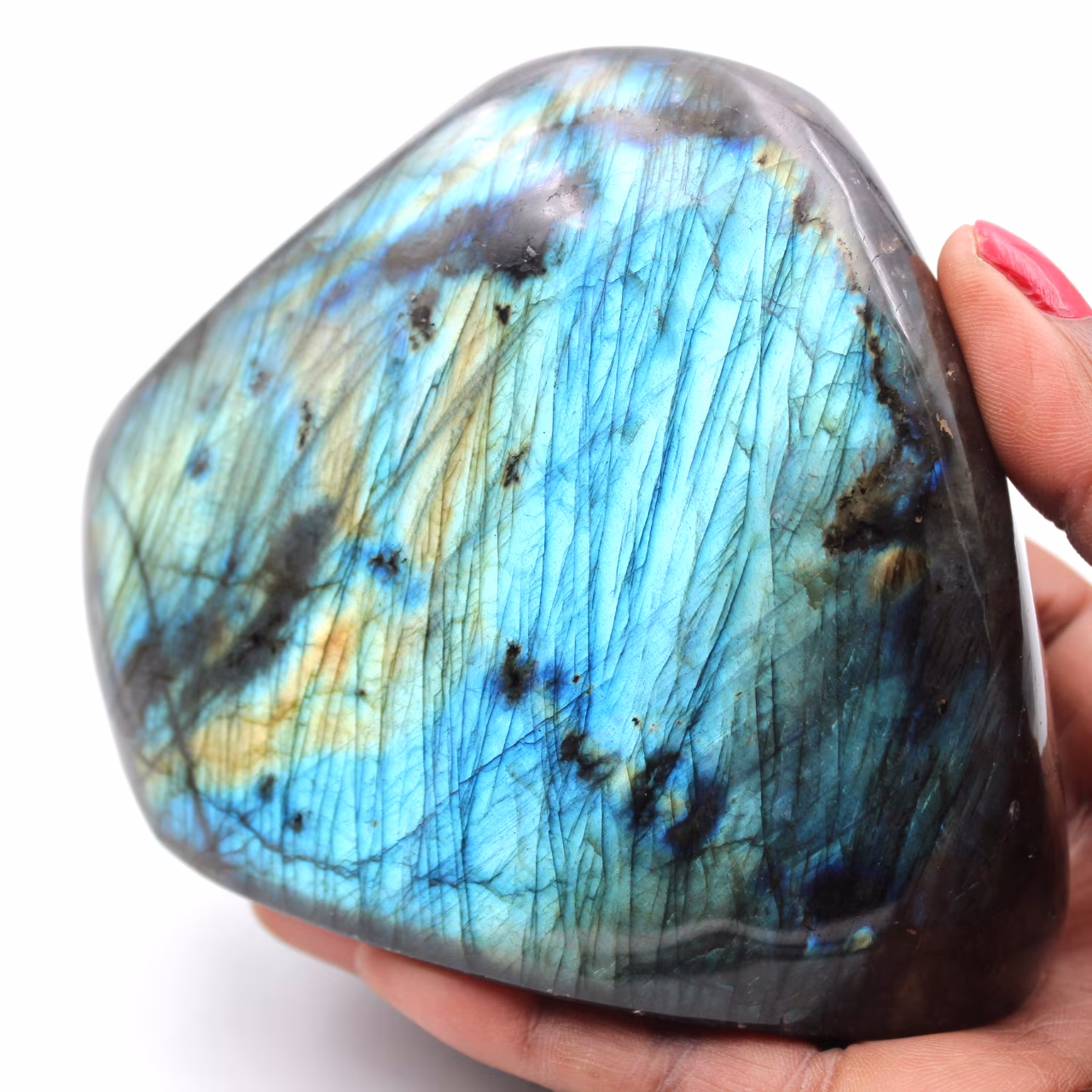 Pierre de Labradorite forme libre d'ornement
