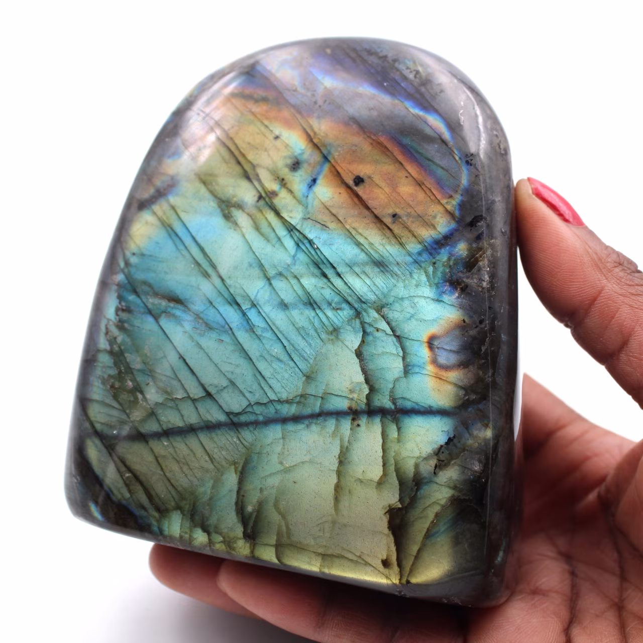 Pierre de Labradorite forme libre d'ornement