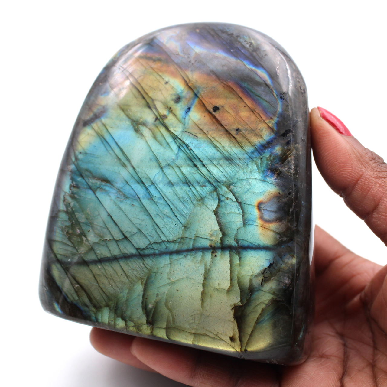 Pierre de Labradorite forme libre d'ornement