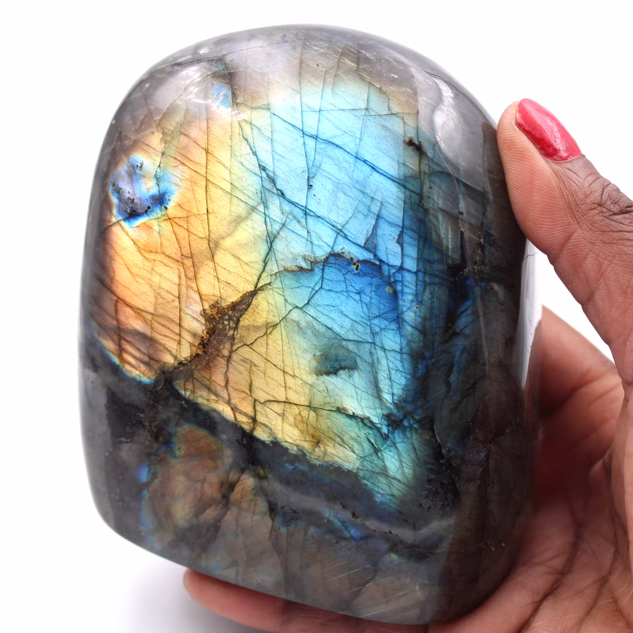 Pierre de Labradorite forme libre d'ornement