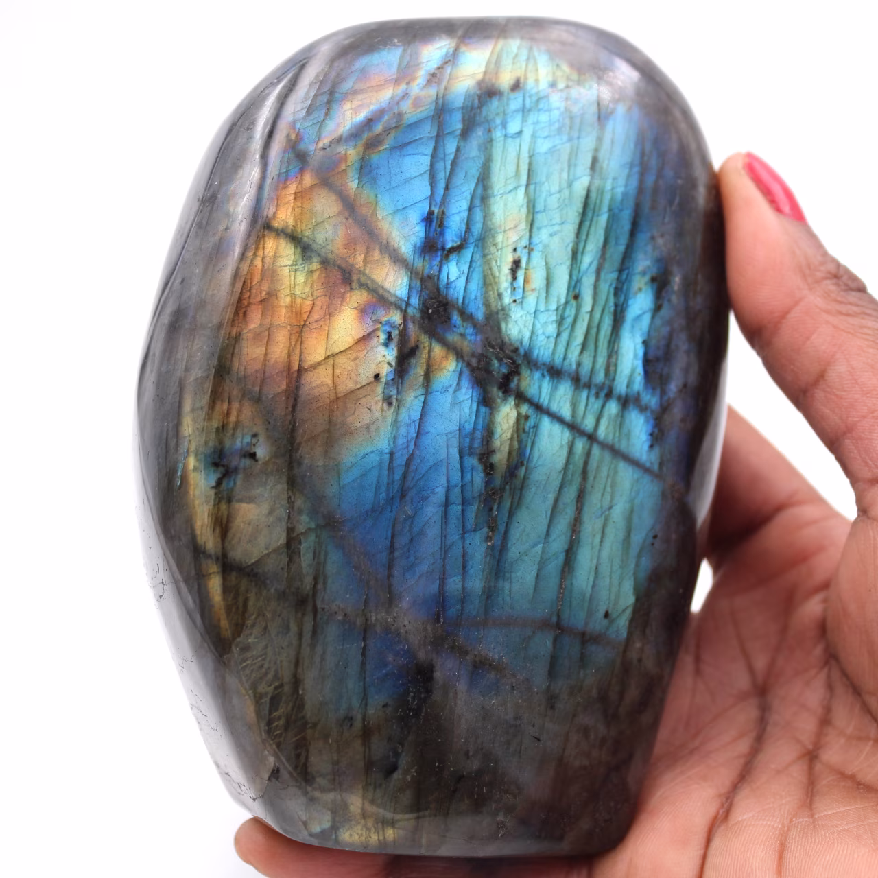 Pierre de Labradorite forme libre d'ornement