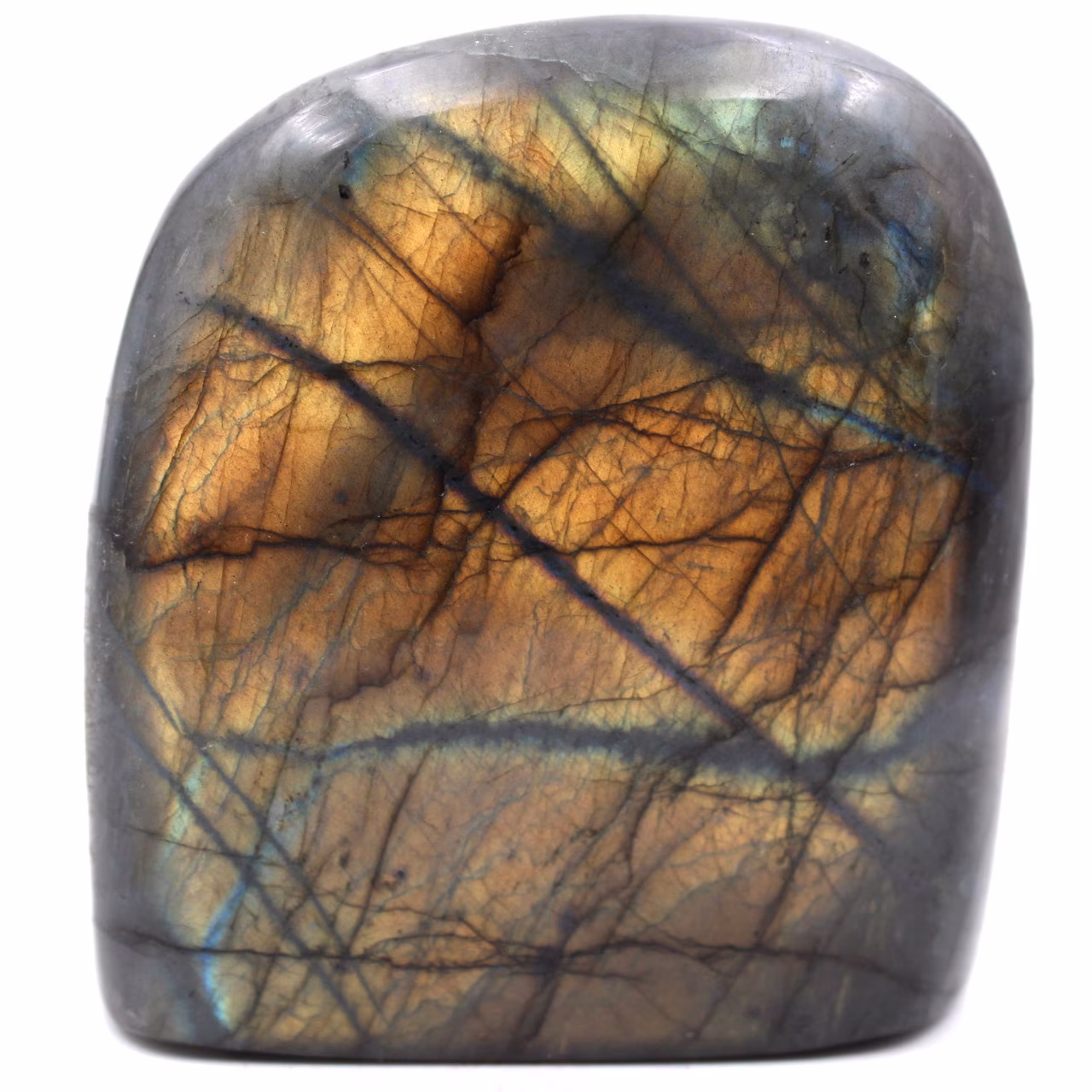 Bloc de pierre de Labradorite pour décoration et collection