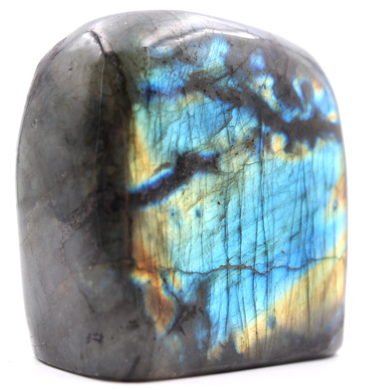 Bloc de pierre de Labradorite pour décoration et collection