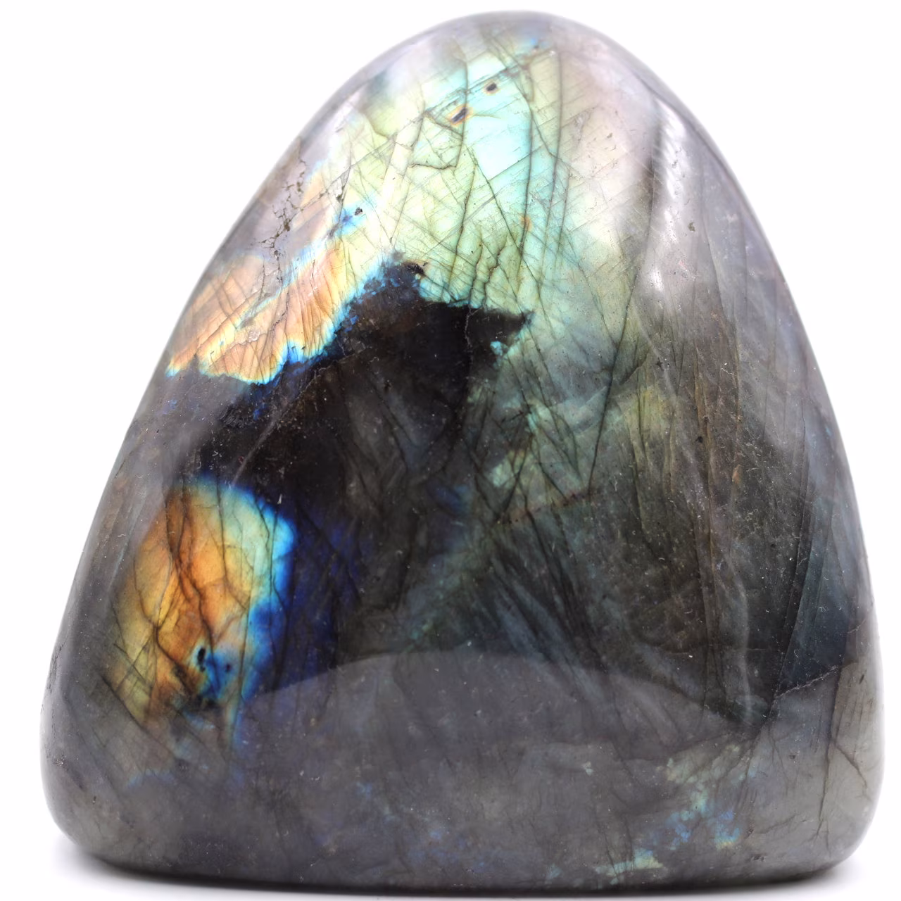 Bloc de pierre de Labradorite pour décoration et collection