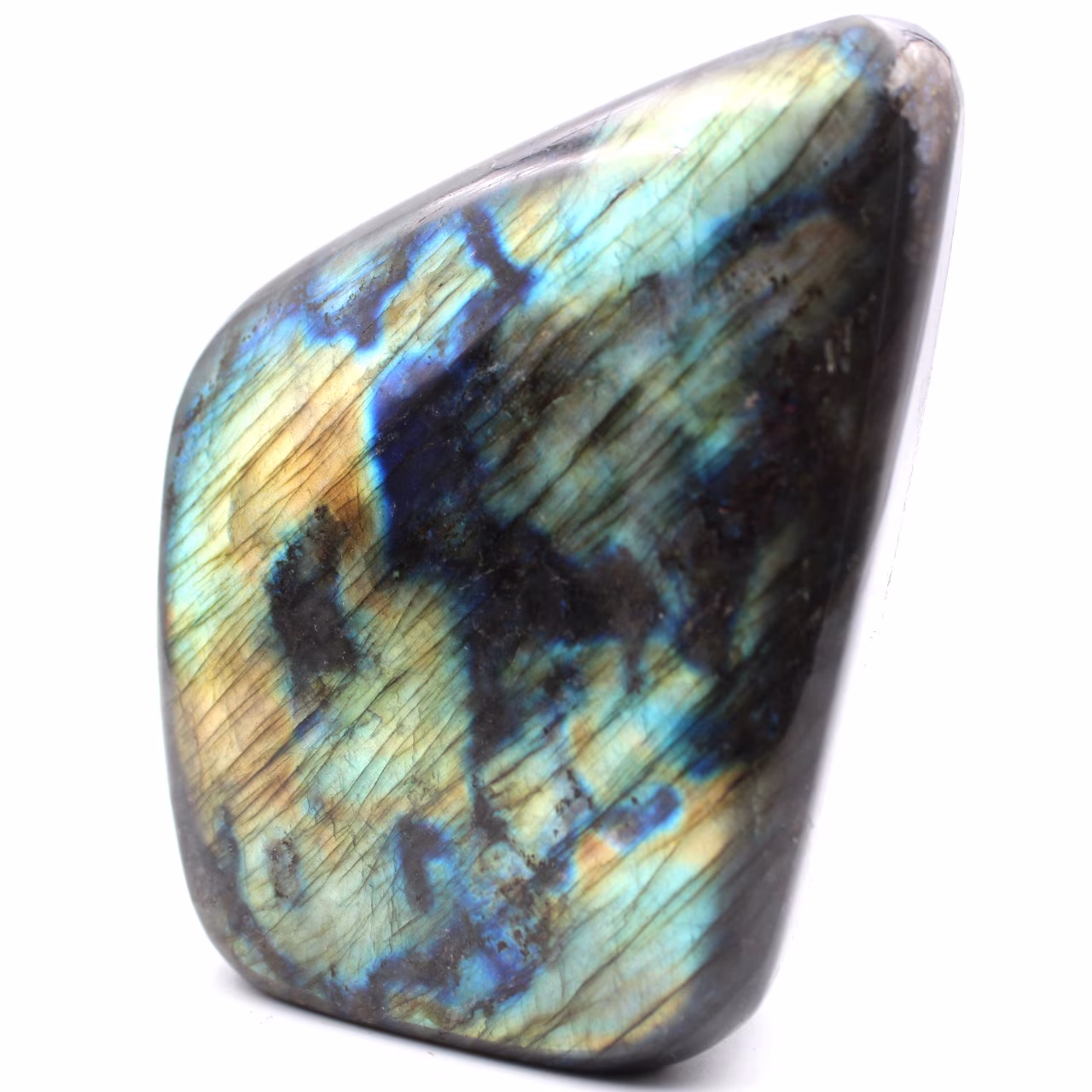 Bloc de pierre de Labradorite pour décoration et collection