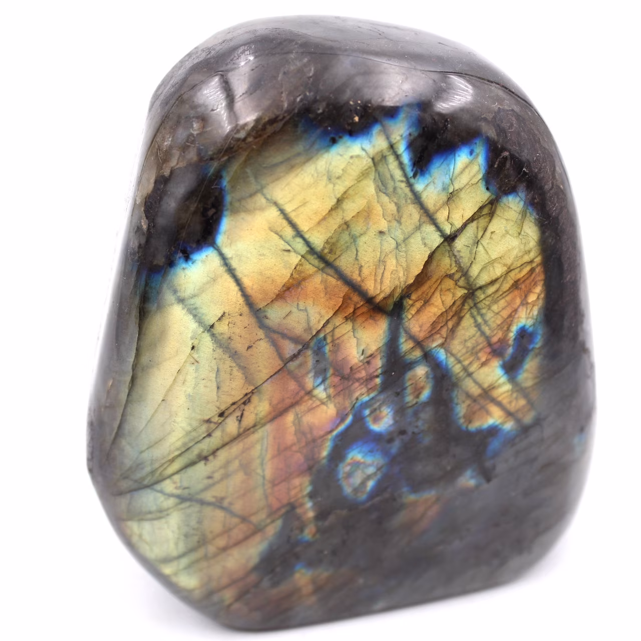 Bloc de pierre de Labradorite pour décoration et collection