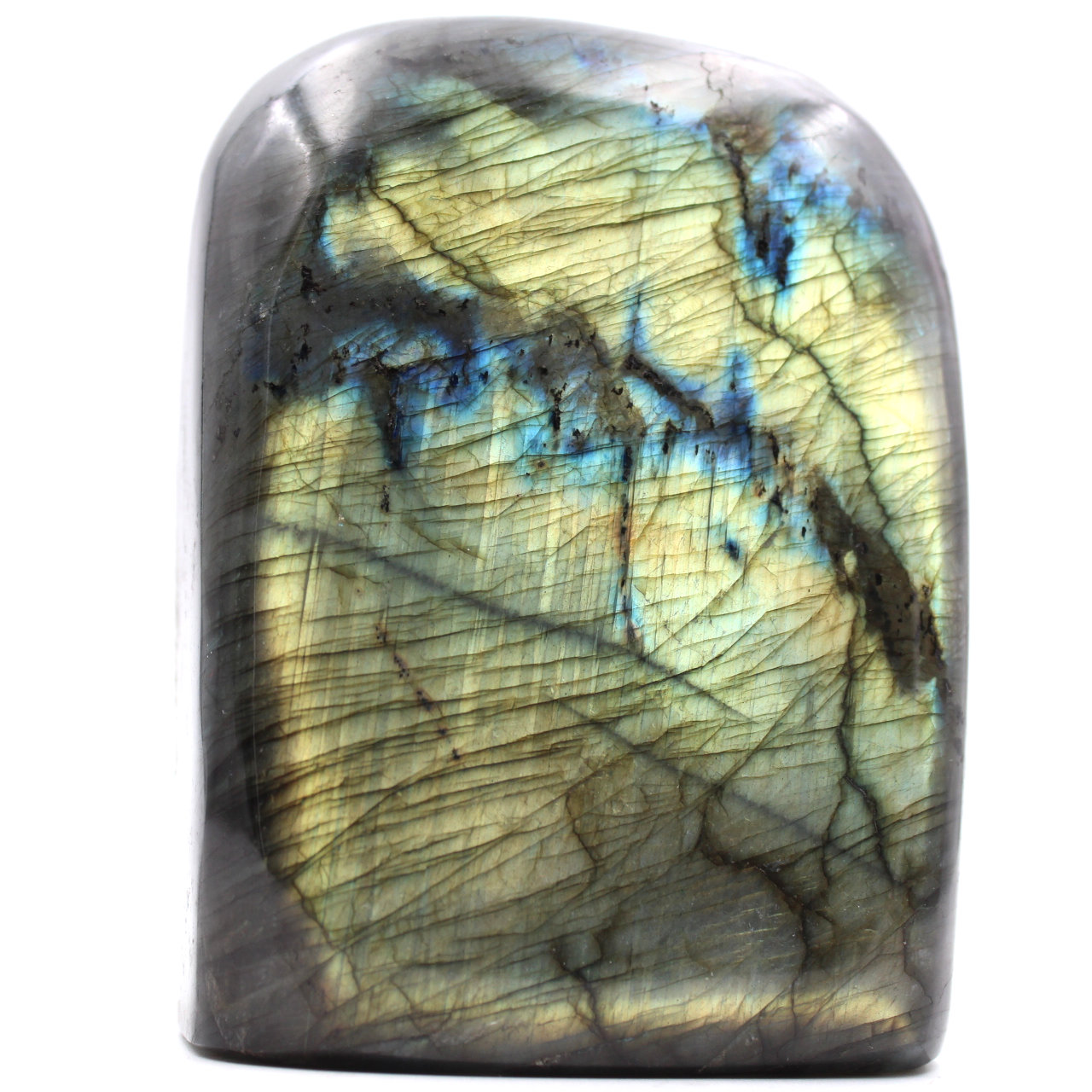 Bloc de pierre de Labradorite pour décoration et collection