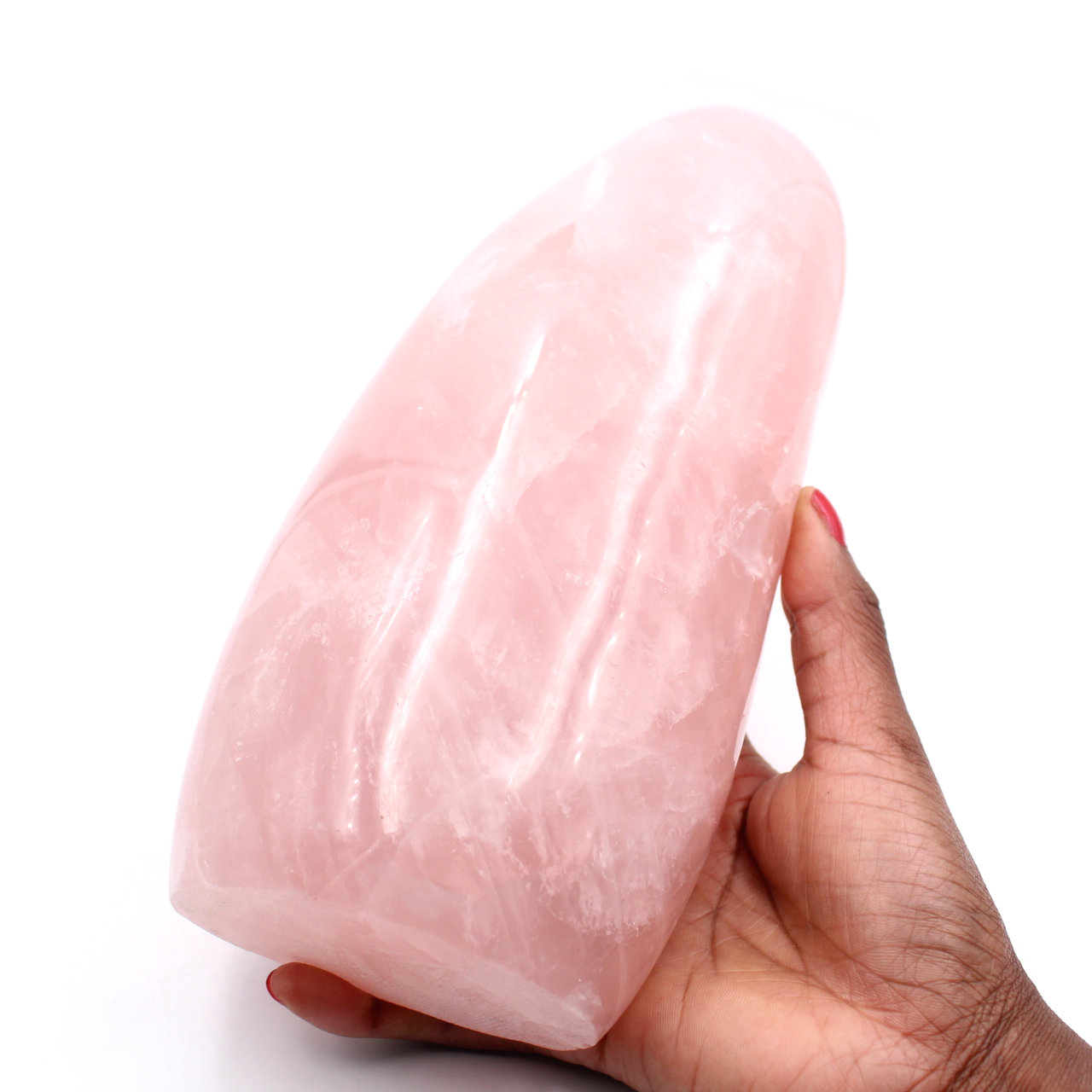 Forme libre de quartz rose