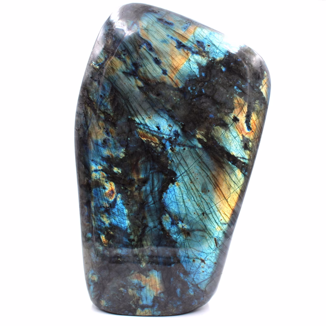 Pierre de Labradorite forme libre d'ornement
