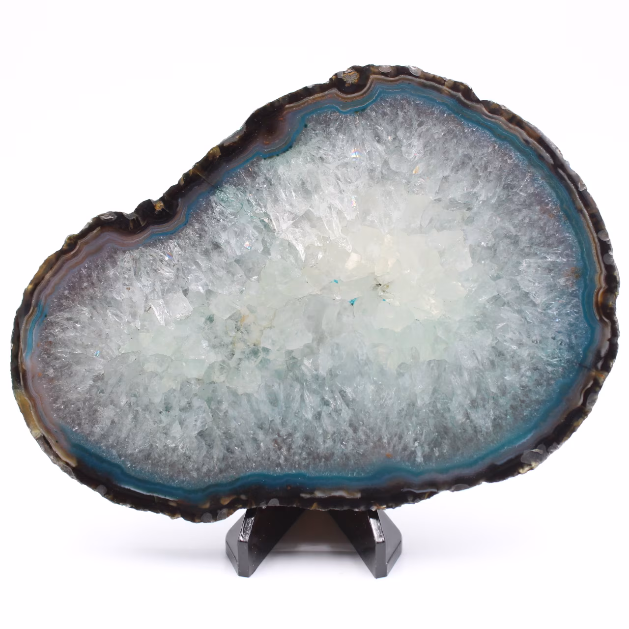 Grande tranche d’agate du Brésil