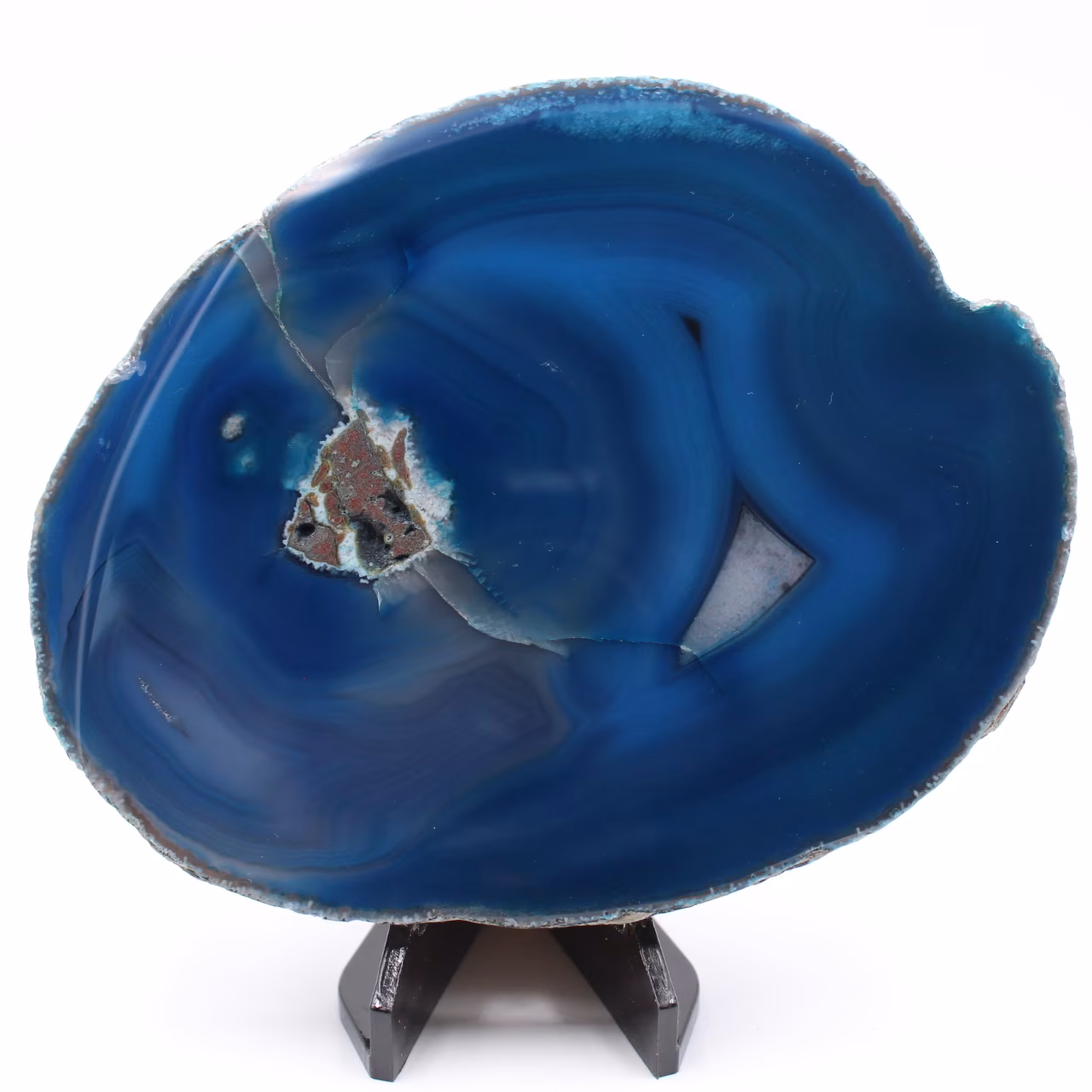 Grande tranche d’agate du Brésil