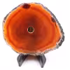 Tranche d'agate percée du Brésil