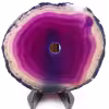 Tranche d'agate percée du Brésil