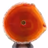 Tranche d'agate percée du Brésil