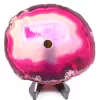 Tranche d'agate percée du Brésil