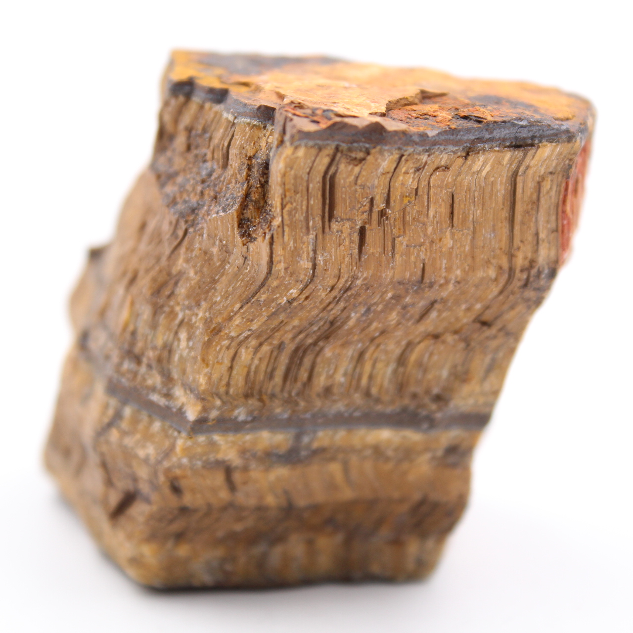 Oeil de tigre brut d'Afrique du Sud
