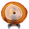 Agate tranche polie et percée du Brésil