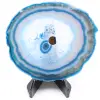 Agate tranche polie et percée du Brésil - 0