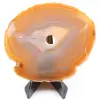 Agate tranche polie et percée du Brésil - 0