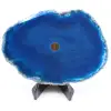 Agate tranche polie et percée du Brésil - 0