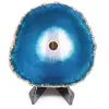 Agate tranche polie et percée du Brésil - 0
