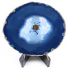 Agate tranche polie et percée du Brésil - 0