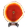 Agate tranche polie et percée du Brésil - 0
