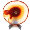 Agate tranche polie et percée du Brésil - 0