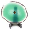 Agate tranche polie et percée du Brésil - 0