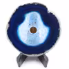 Agate tranche polie et percée du Brésil