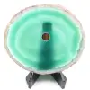 Agate tranche polie et percée du Brésil - 0