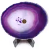Agate tranche polie et percée du Brésil - 0