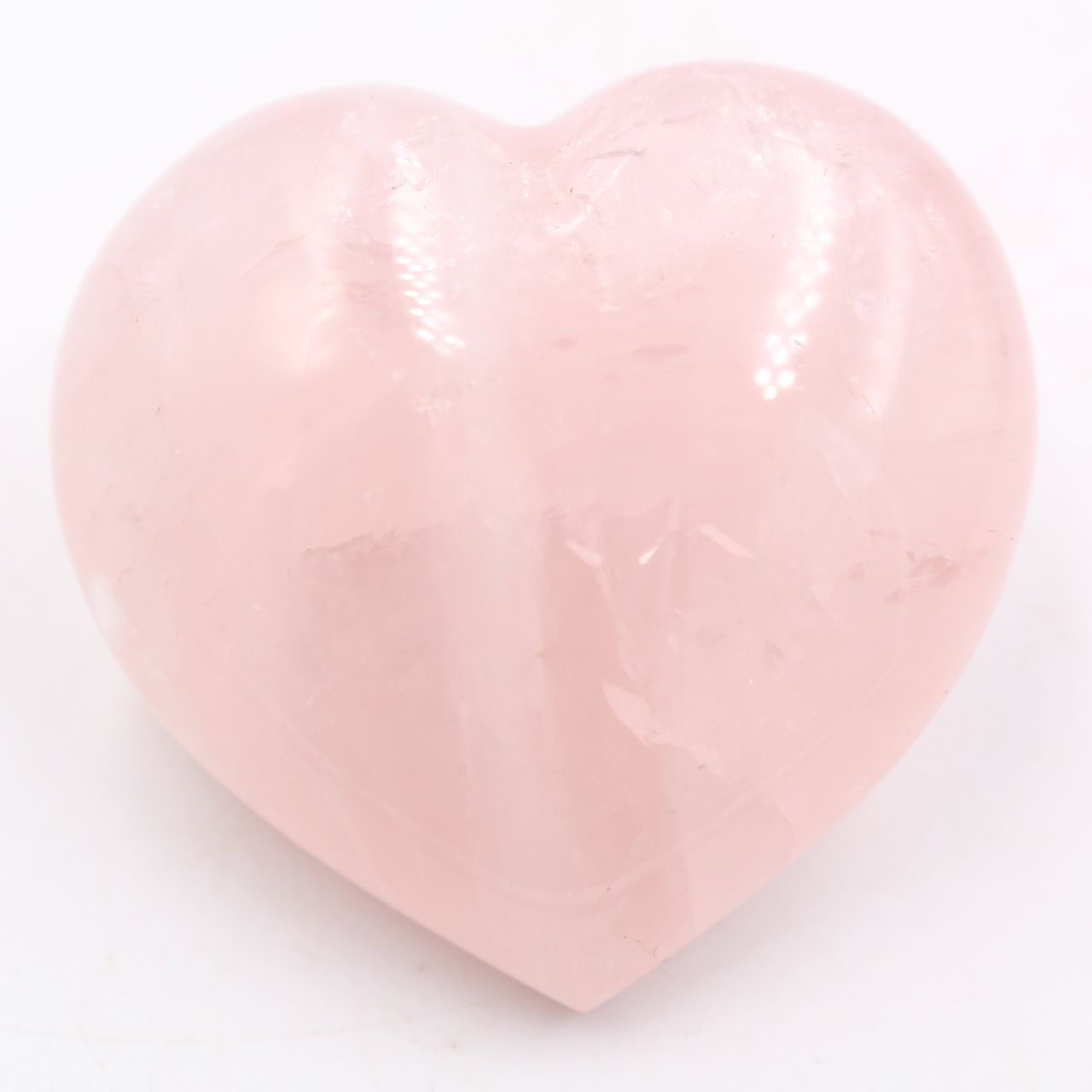 Coeur en quartz rose