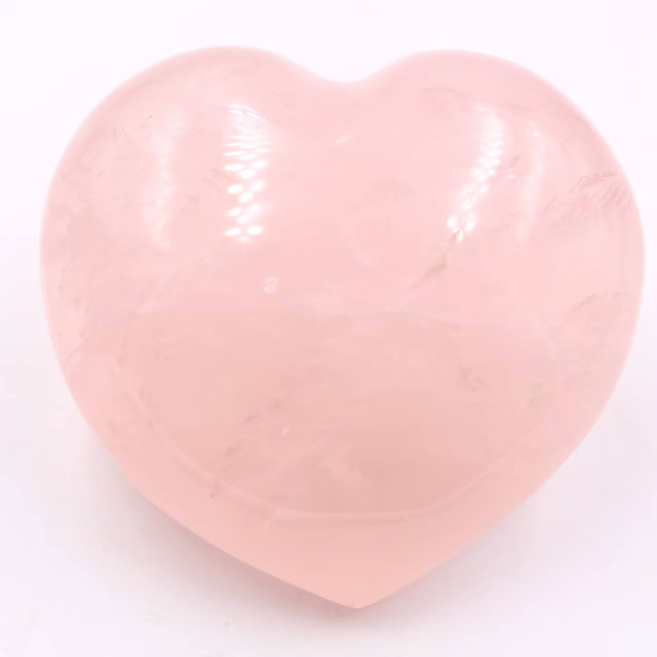 Coeur en quartz rose