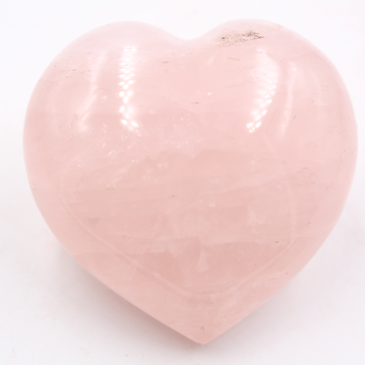 Coeur en quartz rose
