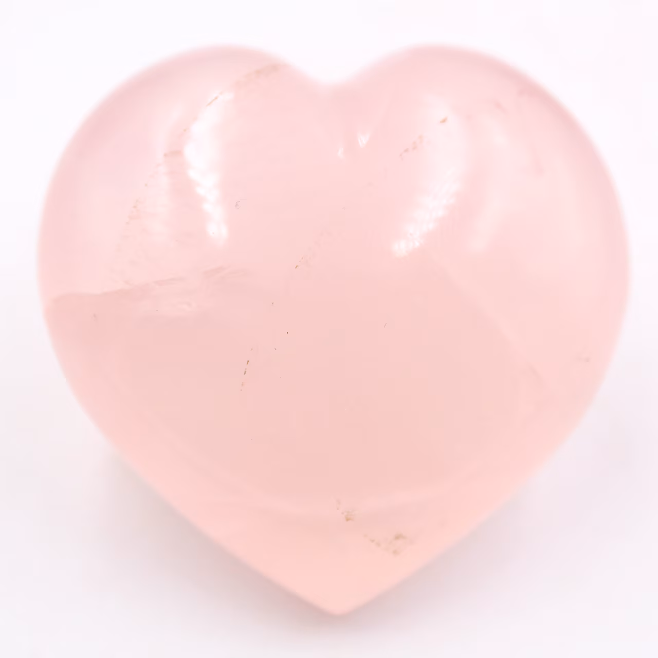 Coeur en quartz rose
