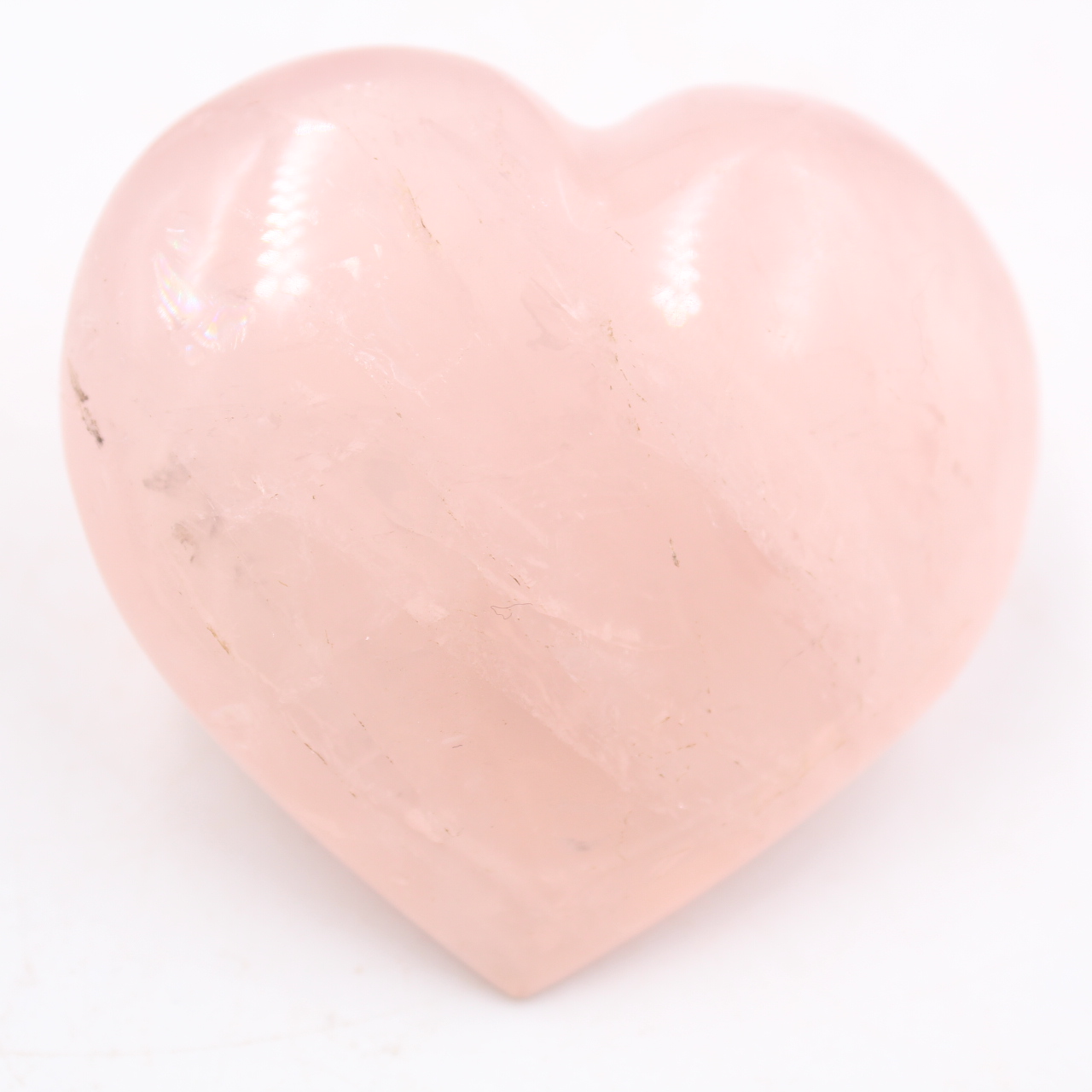 Coeur en quartz rose