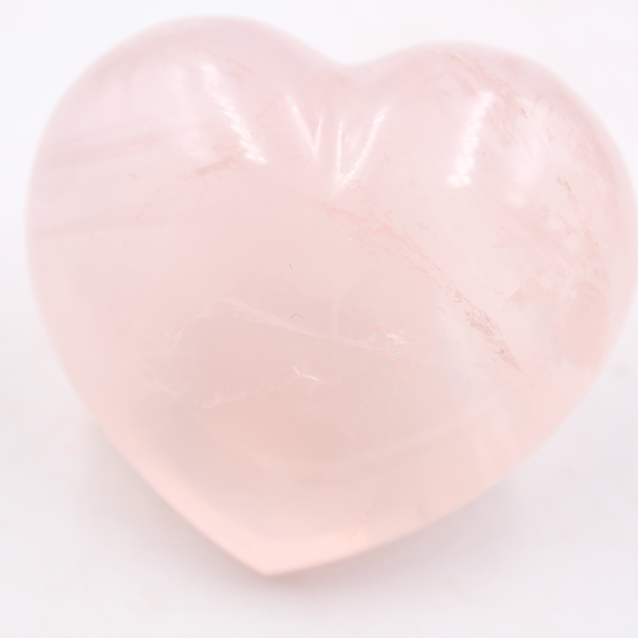 Coeur en quartz rose