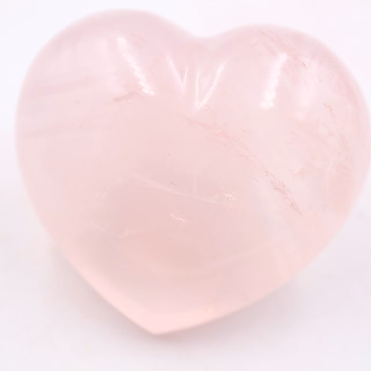 Coeur en quartz rose