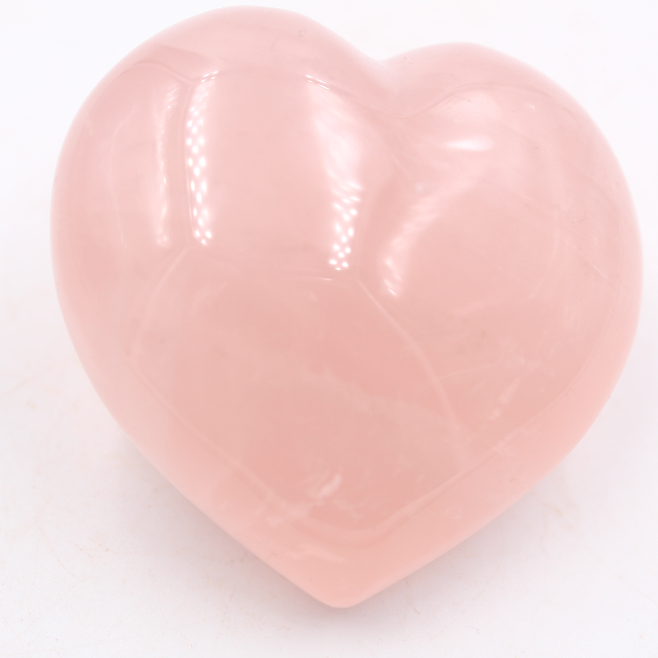 Coeur en quartz rose