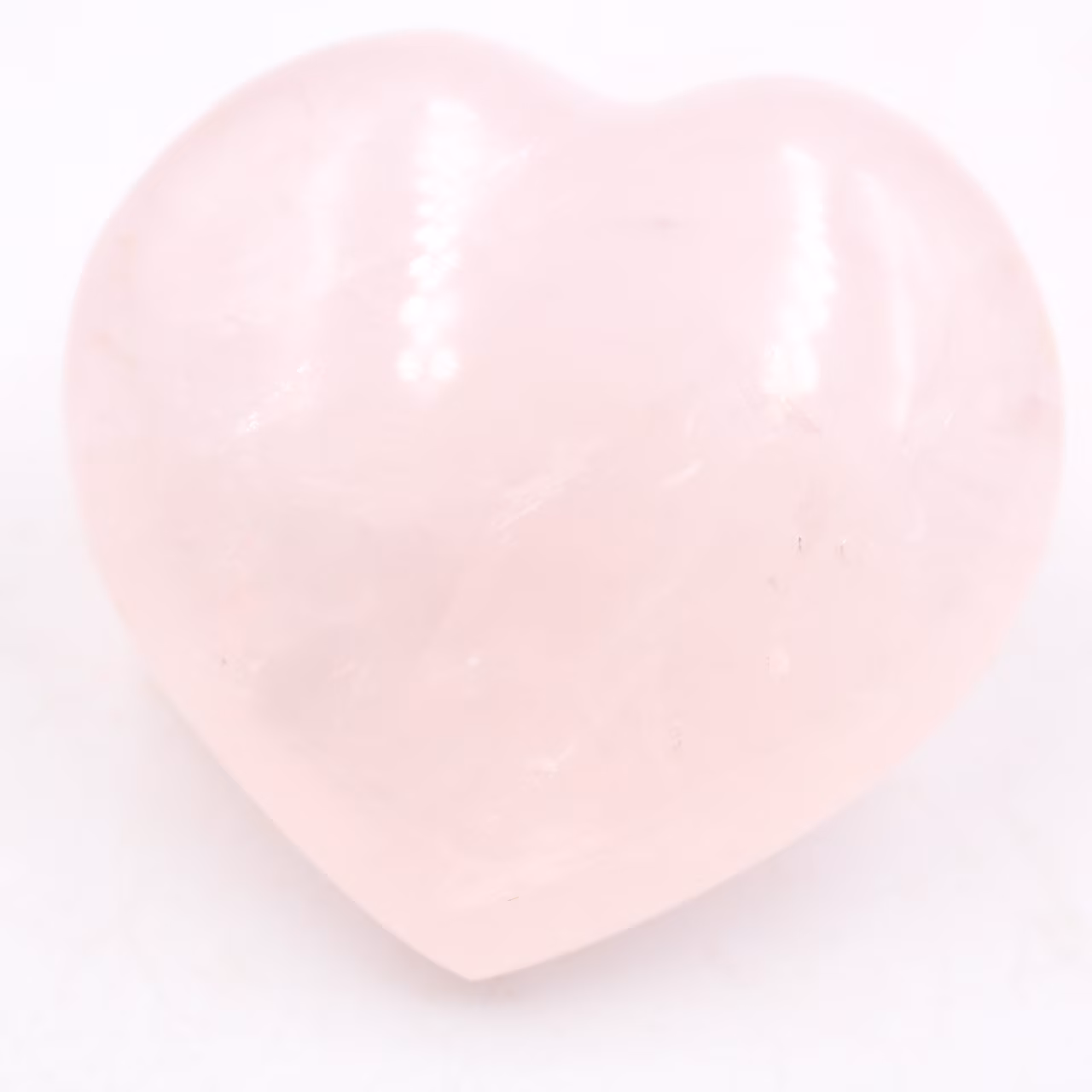 Coeur en quartz rose