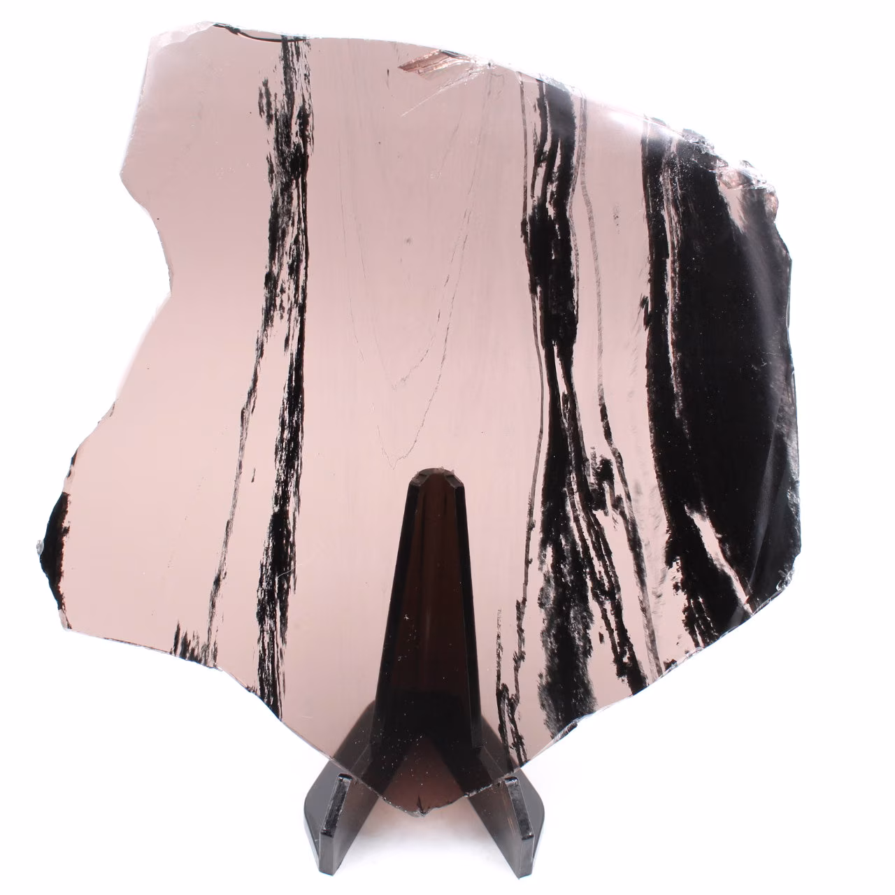 Tranche d’obsidienne fumée