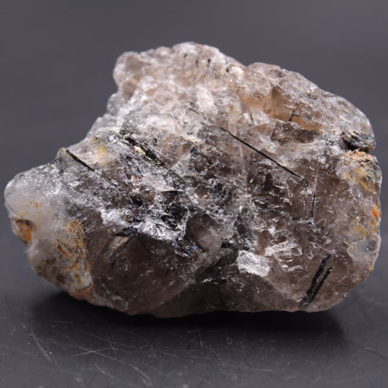 Quartz à tourmaline