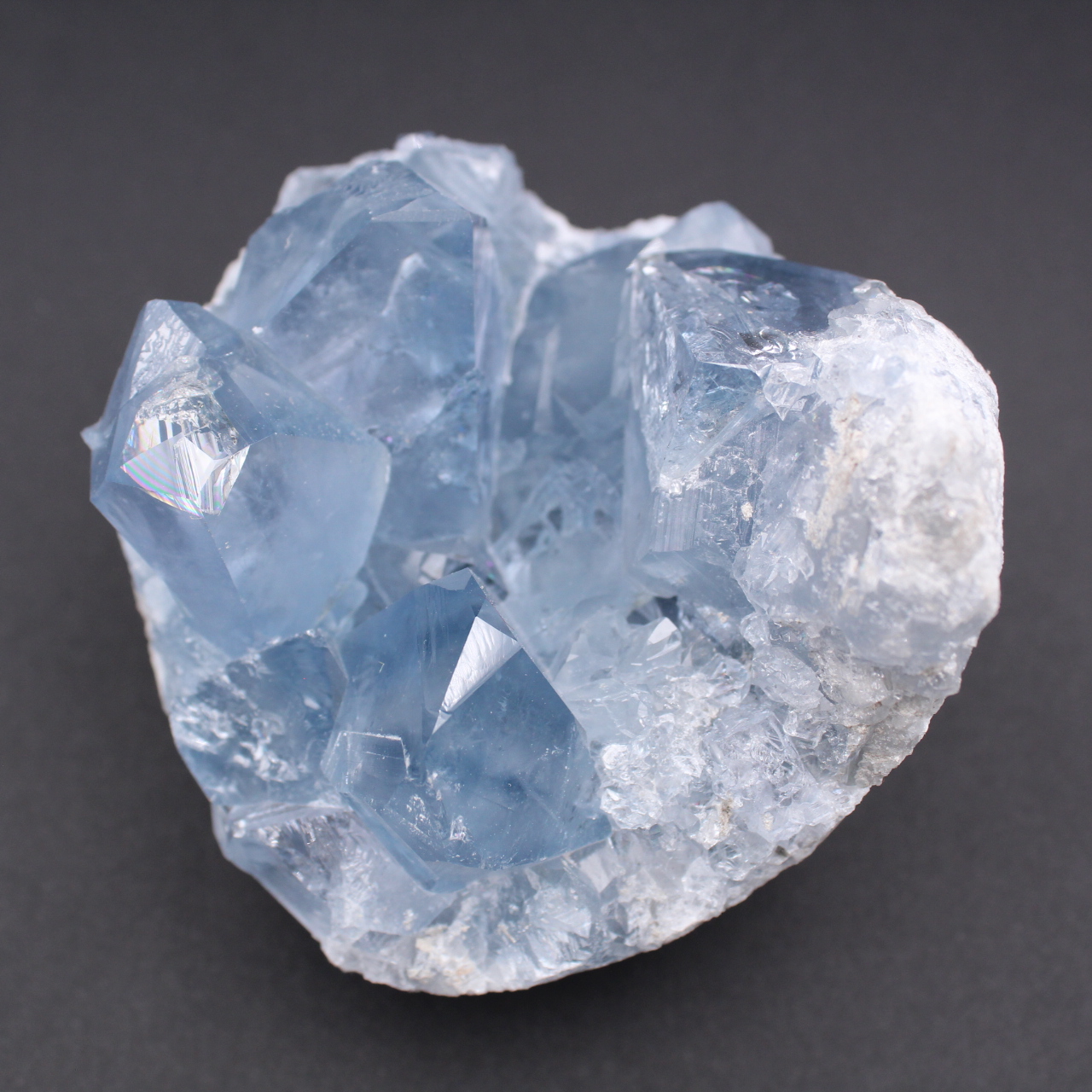 Cristaux de célestite bleue