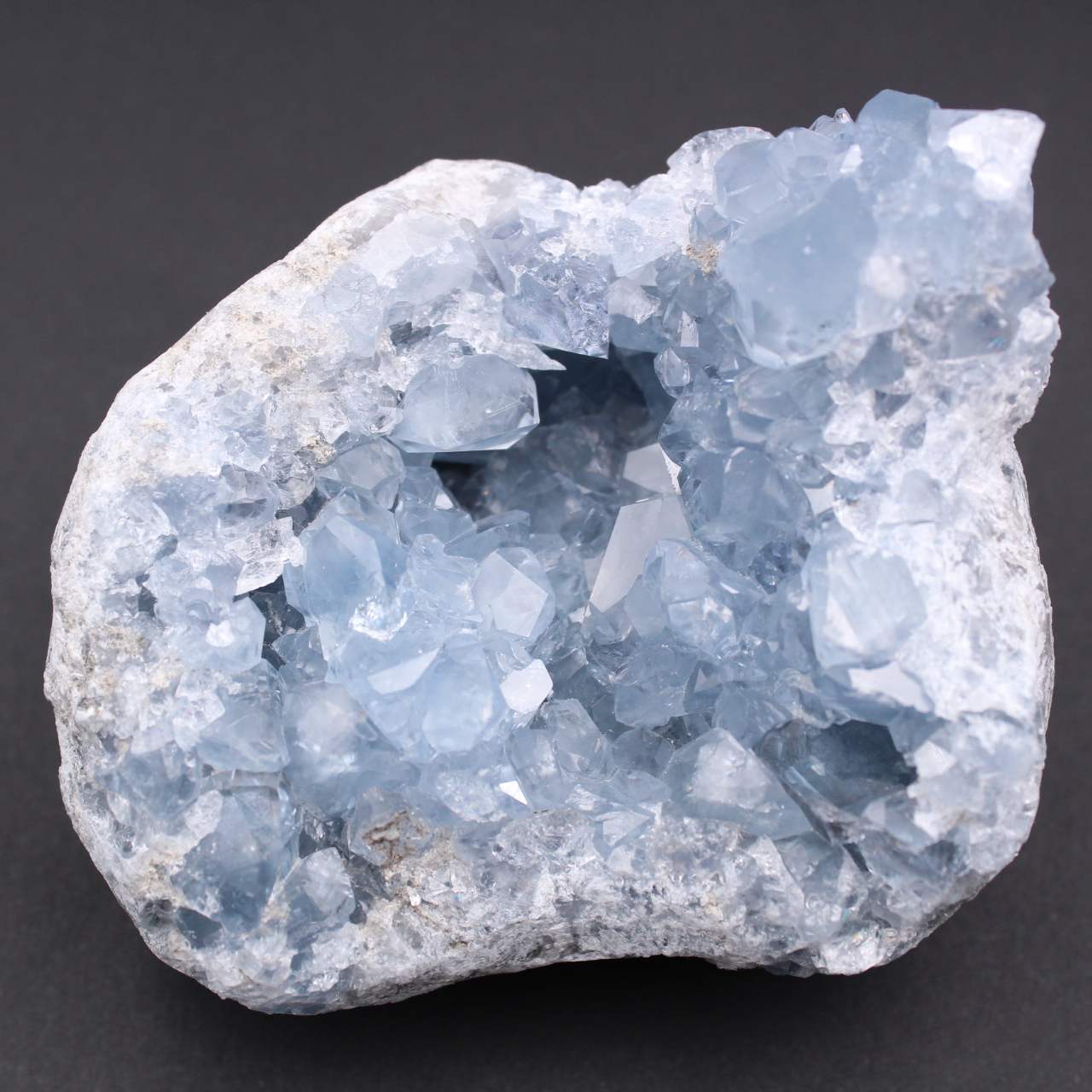 Cristaux de célestite bleue