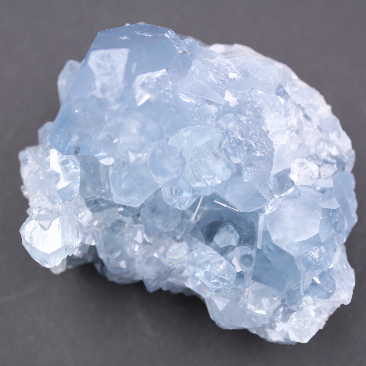 Cristaux de célestite bleue