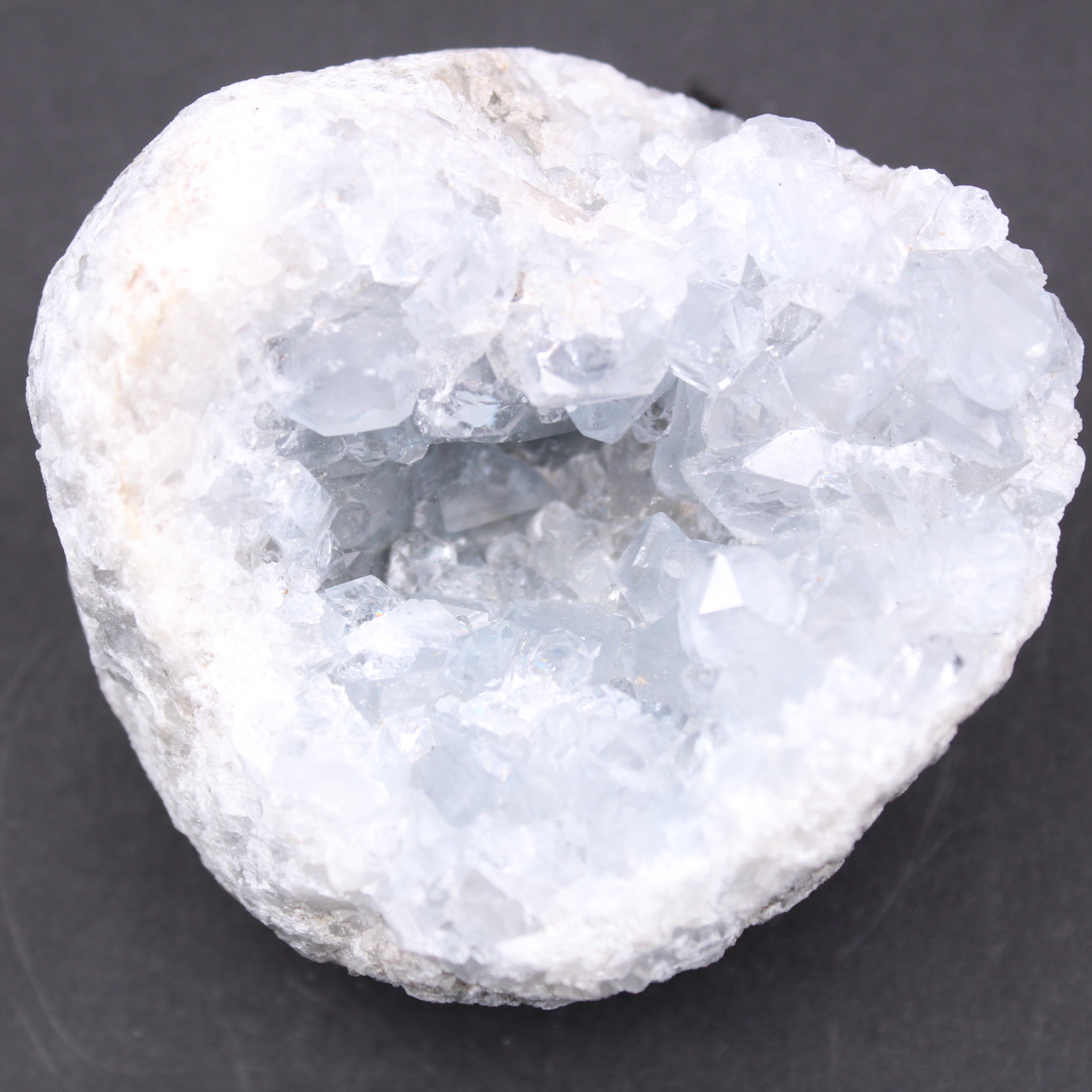 Cristaux de célestite bleue