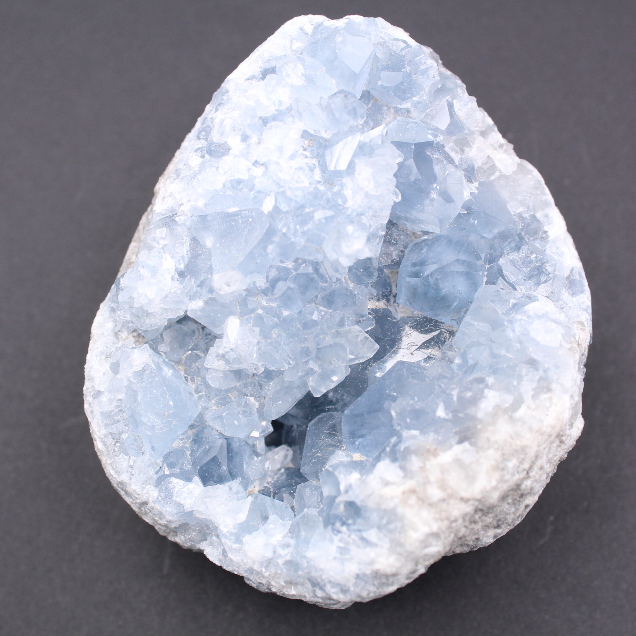 Cristaux de célestite bleue