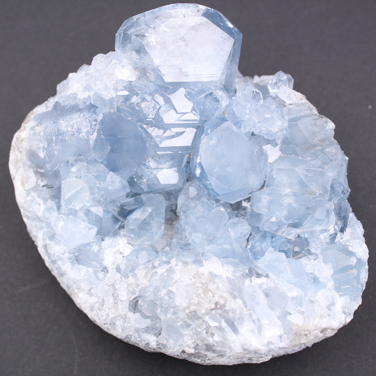 Cristaux de célestite bleue