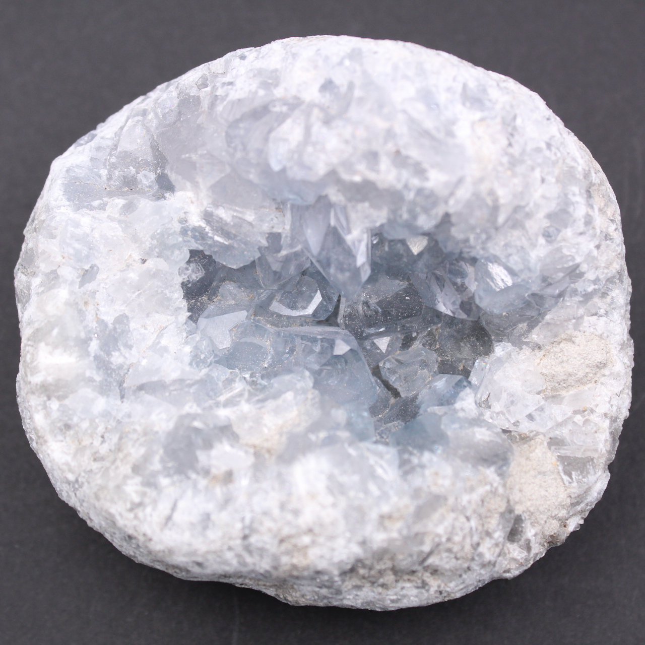 Cristaux de célestite bleue